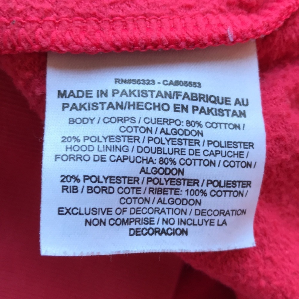 Nike coral/blue/white hoodie, size M - Picture 7 of 8